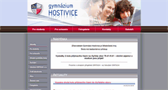 Desktop Screenshot of gymnazium-hostivice.cz